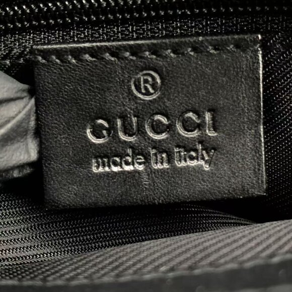 Authentic Gucci Black Canvas Belt Bag - Picture 13 of 14